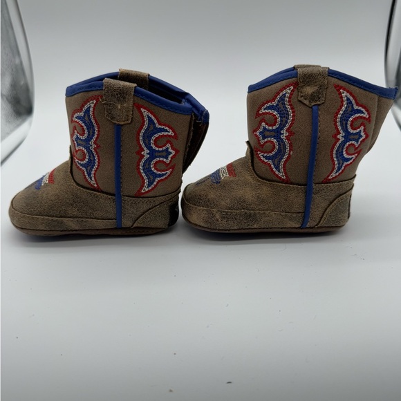 Baby Buckers Twister Cowboy Boots Baby Size infant Brown Western Soft Bottom - Picture 2 of 8